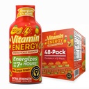 Vitamina Energia Focus+ Energia de força extra Tiro Tropical Infusion 48 Pack, 260mg Cafeína Natural, B-Vitaminas, CoQ10, Aminoácidos, Foco, Produtividade e clareza, Açúcar Zero, Gluten-Free, 1,93 fl oz