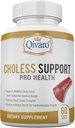 Suporte Choless Pro Saúde - Colesterol & Gestão lipídica – Infundido com Guggul e Extrato de Alho - Vegan e Não-GMO - Made in USA – 60 Cápsulas