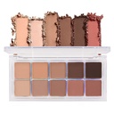 BINGBRUSH 10 cores Brown Eyeshadow Pallet, Quente Toned High Pigmented Matte Eyeshadow, Natural Neutral Eyeshadow Ultimate Make Make Make Up Pallets Kit