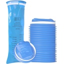 HCS Bulk Emesis Bags Descartáveis - Premium, Grau Hospitalar, Adultos e Crianças - Sacos de Vômito Descartáveis para Carro, Viagem, Uso em Casa - Vomitar, Vomitar - 144, Forte (40 fl oz)