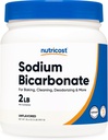 Bicarbonato de sódio de nutricosto (2 LB) - 600mg por serviço, sem OGM, sem glúten