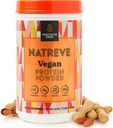 Natreve Vegan Protein Powder - 25g de proteína baseada em plantas em pó com probióticos e aminoácidos - manteiga de amendoim sem glúten Parfait, 18 Servings