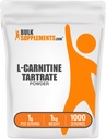 BulkSuplements.com Tartrato de L-Carnitina em pó - Pó de Ácido Amino, Suplemento de Carnitina - Sem sabor e sem glúten, 1g por serviço, 1kg (2,2 lbs) (Pacote de 1)