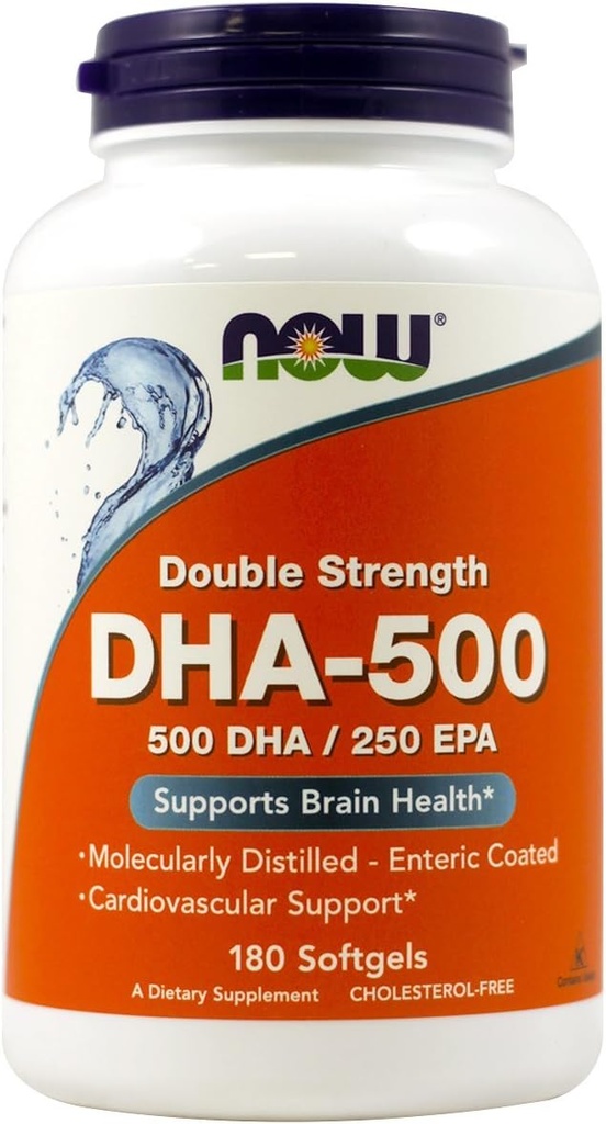Now Foods - Dha- 500Mg 180 Sgels (Pacote de 2)