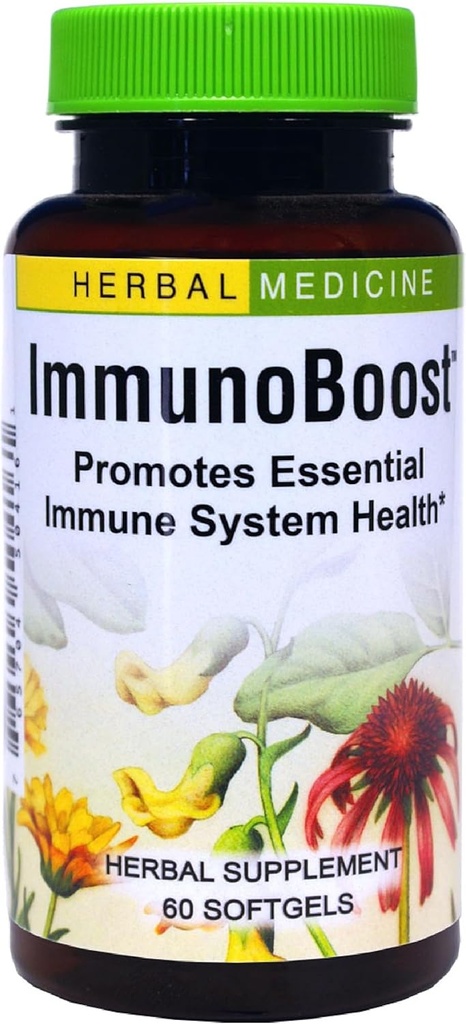 Herbs Etc. Immunoboost - Suplemento de ervas para suporte do sistema imunológico - Apoio à saúde imune com Echinacea Angustifolia, Astragalus & Calendula - Sem glúten - 60 Softgels (60 Servings)