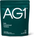 AG1 Greens Powder Refil Pouch – 75 Vitaminas, Multivitamin & Probiótico □ Suporte à saúde Gut Vegan, Keto, Gluten Free □ Suplemento Athletic Greens - Pouch Only, Fórmula clássica