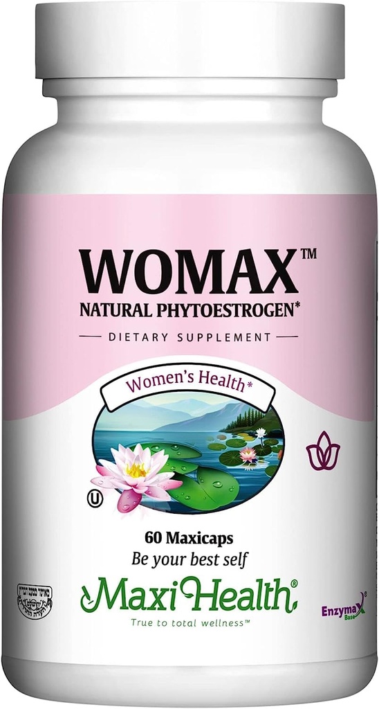 Suplementos de menopausa para mulheres Hot Flashes e suores noturnos - equilíbrio hormonal, alívio de menopausa para mulheres & suporte Perimenopausause - com preto Cohosh, DIM & Red Clover - Womax - 60 Ct