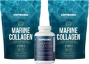 CORREXIKO 2X Pó de Colágeno Marinho (15 onças) & 1x Cápsulas Marinhas