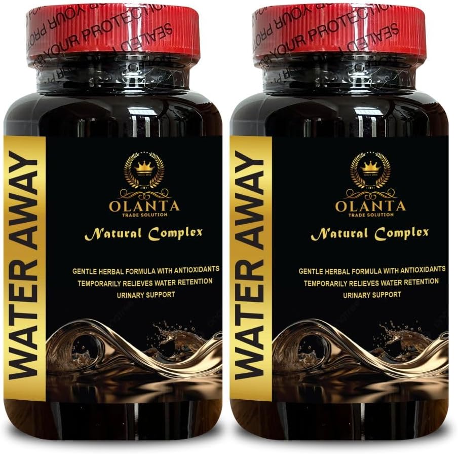 Pílulas de Água Natural Genéricos - Pílulas de Dieta de Água, Pílulas de Retenção de Água, Pílulas de Água para Mulheres, Imune Booster, Pílulas Diuréticas para Retenção de Água, Pílulas Diuréticas de Água - 2 Garrafas