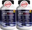 Flow Force Max Suplementos de próstata extra para homens Cápsulas, Suplementos de Saúde - Força Máxima, Tudo Natural para apoiar Função Normal e Saudável (120 Cápsulas) (2 Pack)