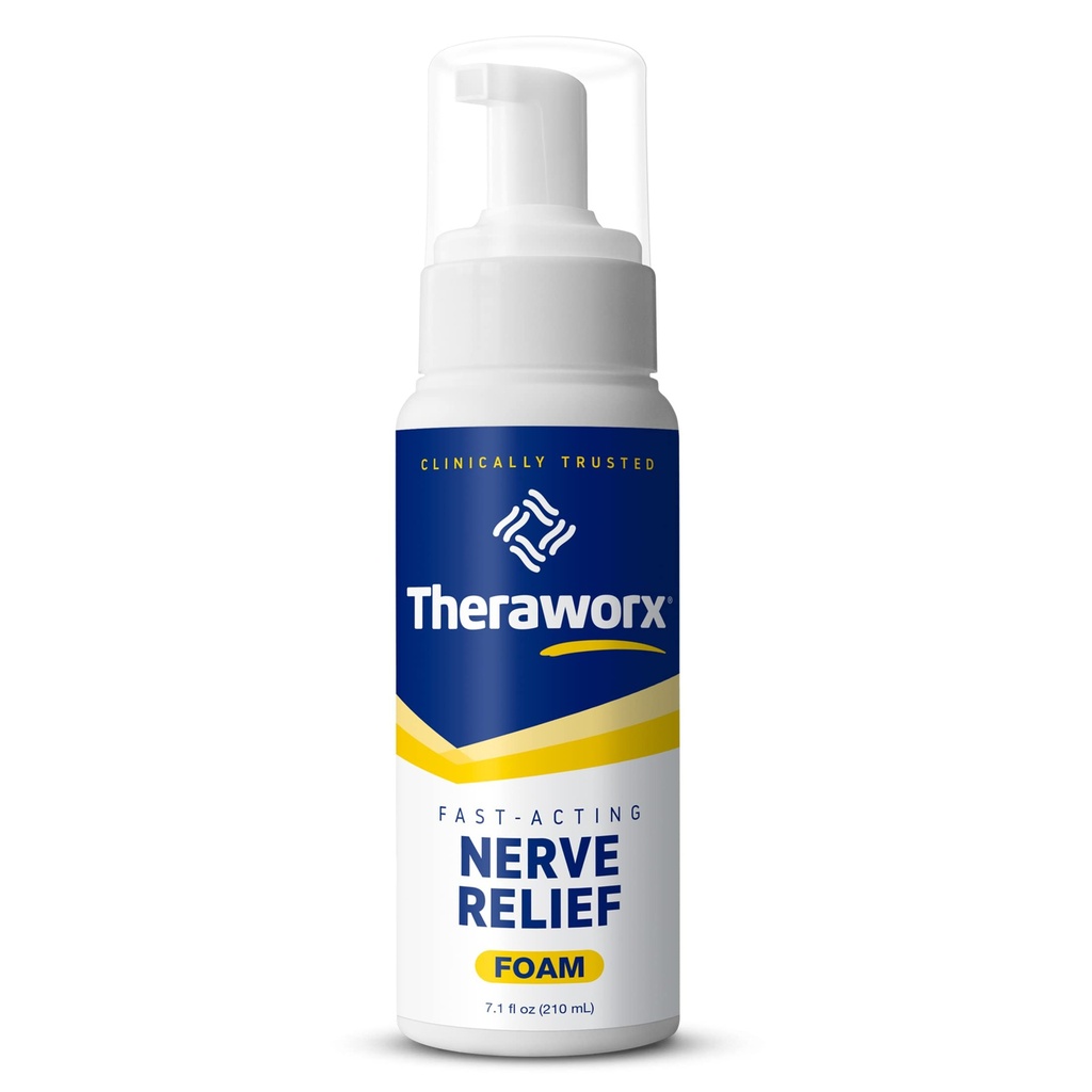 Theraworx Fast-Acting Nerve Alief Foam Agravou Nerve Disconffort Alief - 7.1 oz - 1 Conde