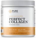 Puro hidrolisado Multi Colágeno Peptídeos Protein Powder Supplement - Tipos I, II, III, V, X - 5 Tipos de Feed grama, Wild Caught Food Sourced Colágeno - 16 oz Pouch - Flavorless