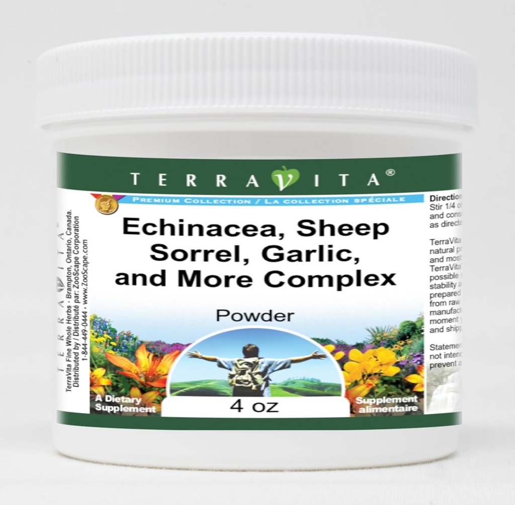 Echinacea, Sorrel de Ovelha, Alho e Pó Mais Complexo (4 onças, ZIN: 516903) - 3 Embalagem