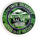 Snowy Summit Alaska Devil's Club Lavanda - Pinte artesanal de cuidados com a pele com lavanda - Esfregadura muscular natural com materiais vegetais Premium, responsavelmente fonte - Made in USA - 2 oz