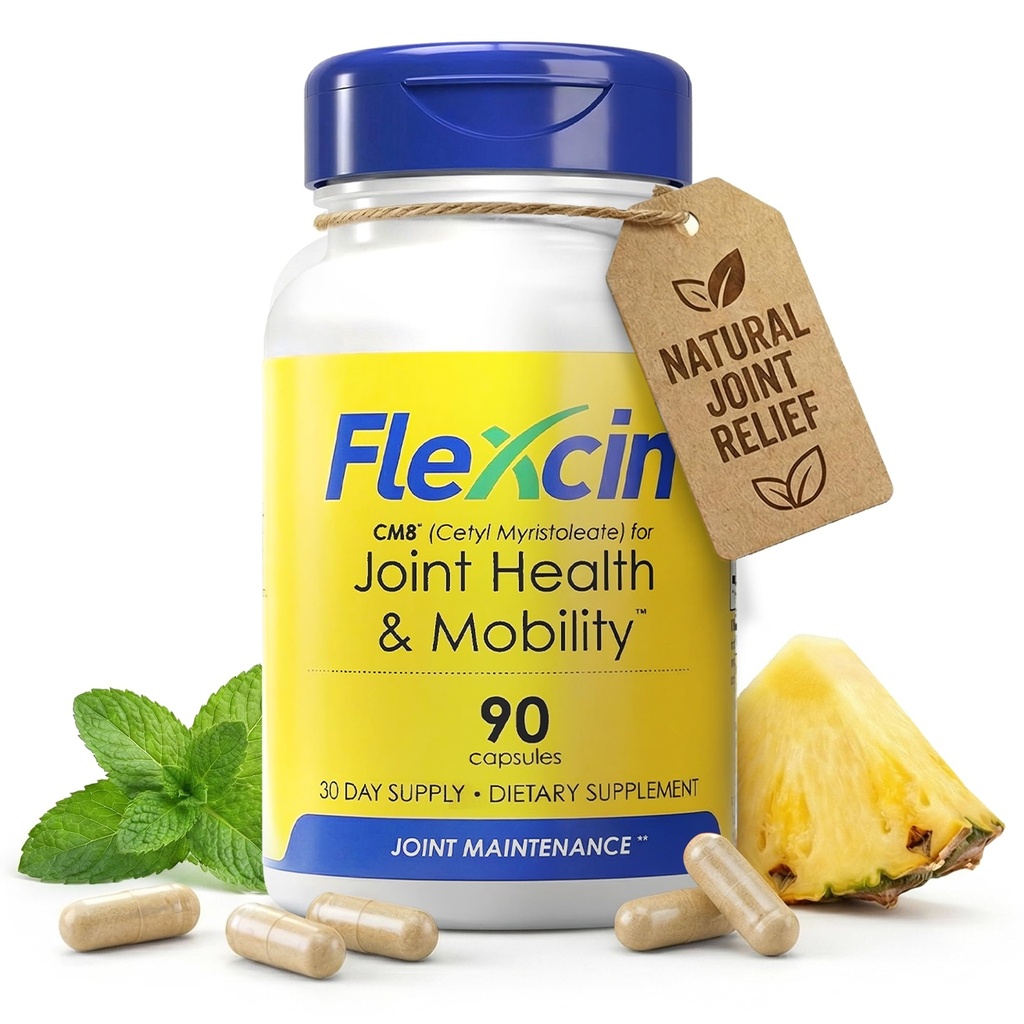 Flexcin Joint Health & Mobility Formula com CM8 (90 Cápsulas)