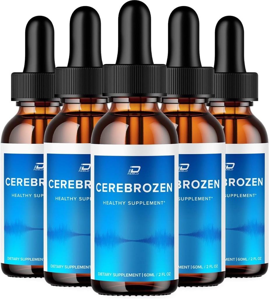 Colírios Cerebrozen Tinnitus - Cerebrozen 24, Colírios Líquidos Cerebrozenos, Comentários Cerebrozenos, Colírios Cerebrozenos para alívio do ouvido (5 embalagem - 300 ML)