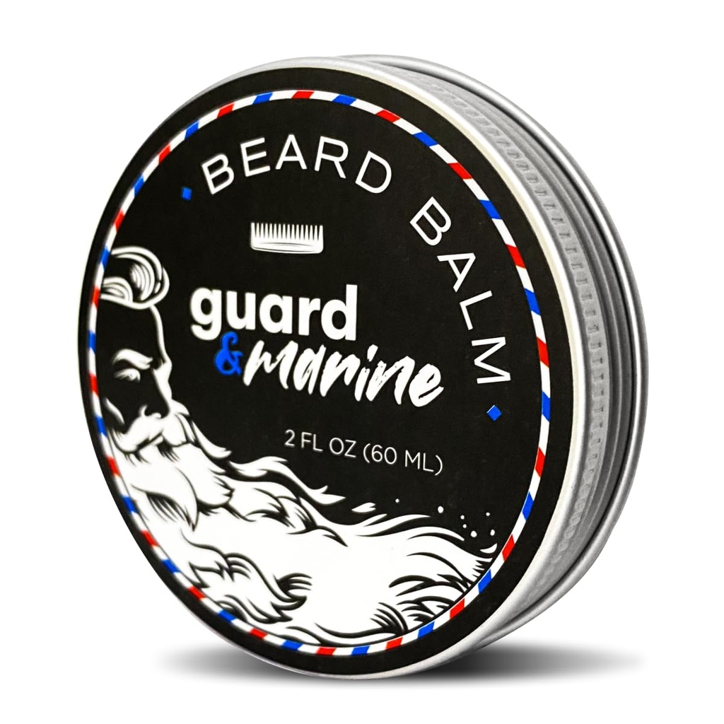 Bálsamo de Crescimento de Barba - 2 onças. Fórmula natural eficaz com biotina para cuidados de barba e bigode, hidratação e estilização, condicionador de barba de folhas e hidratante não perfumado para homens
