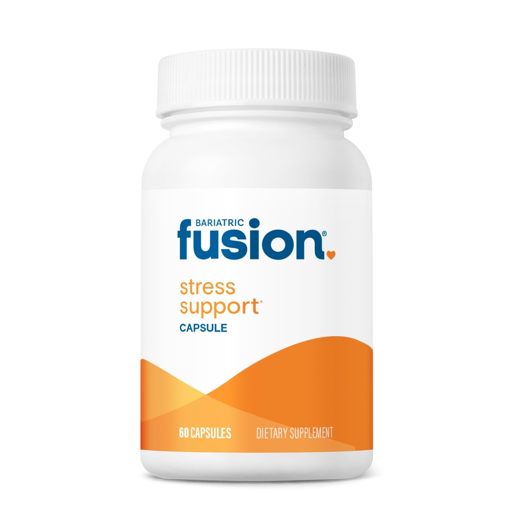 Suporte Bariátrico ao Stress Fusão* Suplemento Vegan com Magnésio e Ashwagandha , Vitamina diária para mulheres e homens , Glúten, Leite e Soja Grátis , Não-GMO , 60 Cápsulas