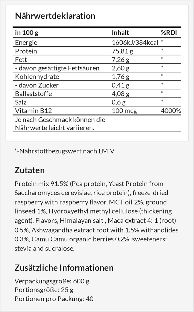APOLLO'S HEGEMONY Vegan Protein 600g: Proteína Baseada em Plantas com Ervilha, Arroz e Levedura - Rico em Aminoácidos - 24 Servings - Livre de Açúcar e Fortificado com Vitamina B12 - Sabor de Avelã