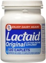 Lactaid Força original Lactase Enzima Suplemento, Caplets - 120 ea