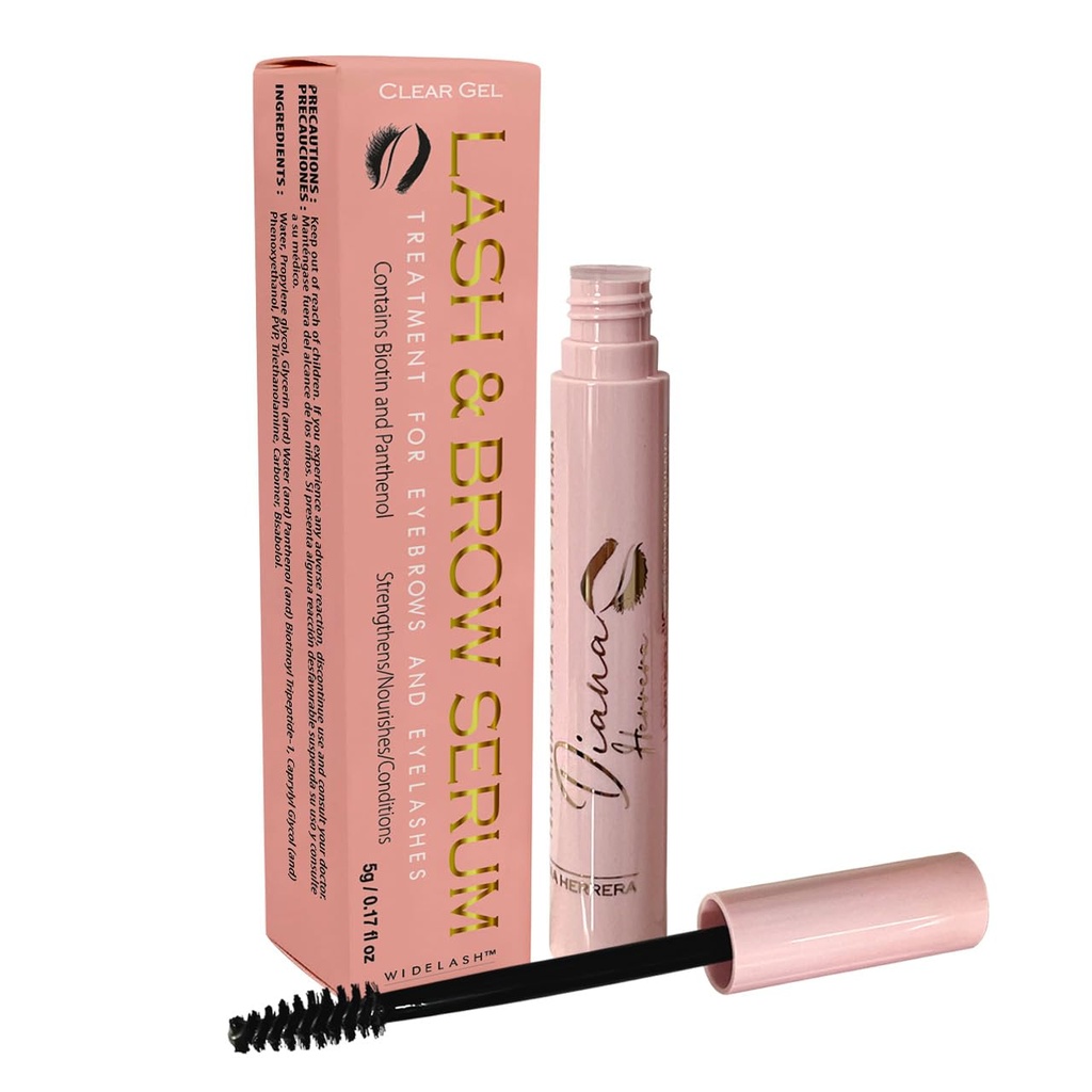 DIANA HERRERA ""Brow and lash realçando soro para maior espessura, e aparência mais completa, nutritiva, fortalecendo, e fórmula de condicionamento, transparente, 0,17 fl oz (5ml).""