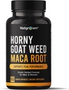 Erva de cabra tesão natgrown e Maca Root Extract Suplemento para homens e mulheres (Extrato Epimedium, Hornygoatweed) Cápsulas Vegan - 60 Ct