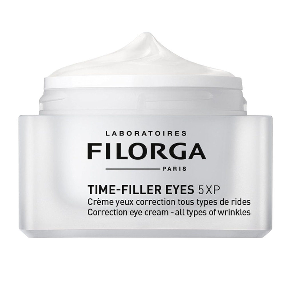 Filorga Time-Filler Olhos Diários Anti Envelhecimento e Rugas Reduzindo Creme Eye Cream Com Ácido Hialurônico para Minimizar rugas e círculos escuros, Levantar pálpebras e Melhorar cílios