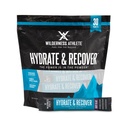 Wilderness Atleta - Hidrate & Recover Pacotes de Hidratação Líquida Mistura de bebida de eletrólitos - Recuperar mais rápido com Bcaas - 30 Pacotes de Hydrate de serviço único (Berry Blast), 0,49 Ounce (Pacote de 30)