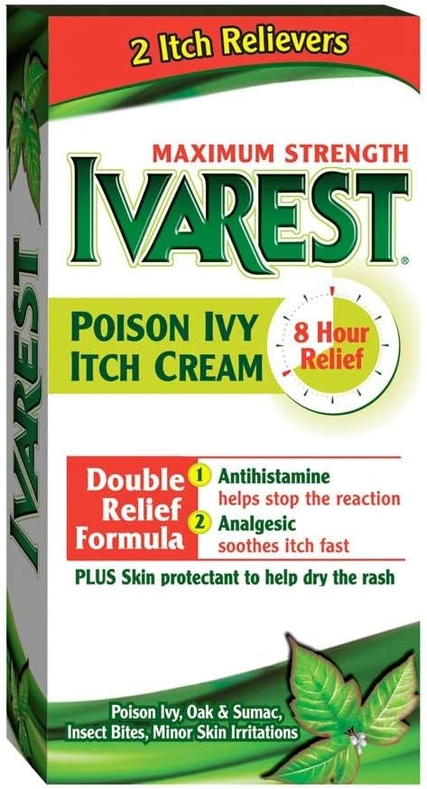 Ivarest Anti-Itch Cream, força máxima, medicado, 2 onça - Compre Pacotes e SAVE (Pacote de 2)