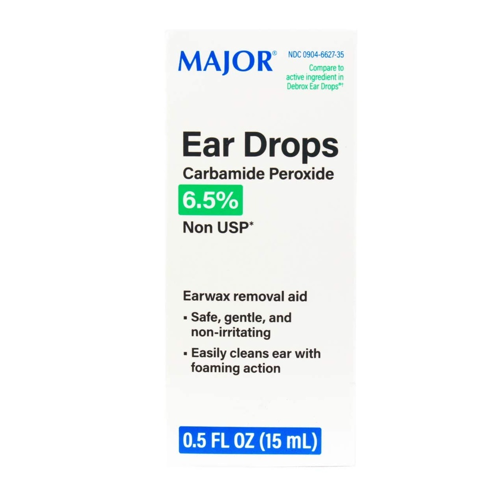 Principais Farmacêuticas 255984 Otic Ear Drop, Compare com Debrox, 15 mL Volume, Boxed