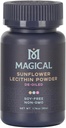 Magical manteiga girassol Lecitina em pó – Sem soja, Não-GMO, Vegan & Kosher manteiga & estabilizador de óleo para cozimento e cozimento, 1,76 oz