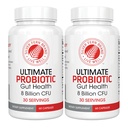 Silver Fern Ultimate Probiótico 2-Pack – Probióticos para Mulheres e Homens – 8 bilhões UFC Spore-Forming Gut suplemento de saúde – DNA verificado, Vegan Probiótico, prateleira-estável, alta sobrevivência – 120 cápsulas