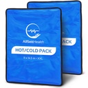 Pacotes de gelo reutilizáveis para lesões reutilizáveis □ 11" x 14.5" - 2 Pack XL □ Pacote quente e frio para alívio da dor nas costas, flexível quando congelado □ Compressão fria para dor nas costas, joelho e ombro