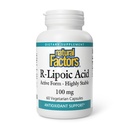 Fatores Naturais, Ácido R-Lipoico, Suporte Antioxidante, 60 Cápsulas