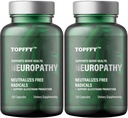 Neuropatia Mistura nutricional para alívio de desconforto nervoso, com ácido alfa lipoico 600mg -Benfotiamina, vitamina natural do nervo de força máxima, adequado para pés, mãos, dedos dos pés, pernas