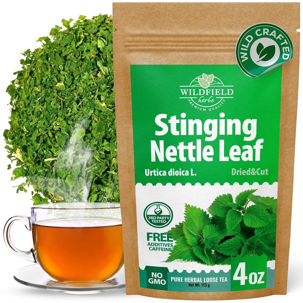 Chá de folha seca Ortiga Planta Nettle Herb Bulk Stinging Nettle Leaf Herb Tea (Urtica dioica) - 113g Stinging Nettle Leaves Herbal Tea ortiga verde te