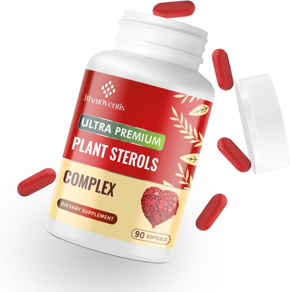 Suplemento dietético com esterol de plantas, arroz de levedura vermelha, citrinos Bergamot e Garlice