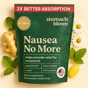 Ginger de ação rápida para alívio de náuseas ; Alívio de ervas para gravidez Náuseas e Manhã e doença de movimento ; Ginger, Lemon, Spearmint & B6. 28 Individualmente selados gotas.