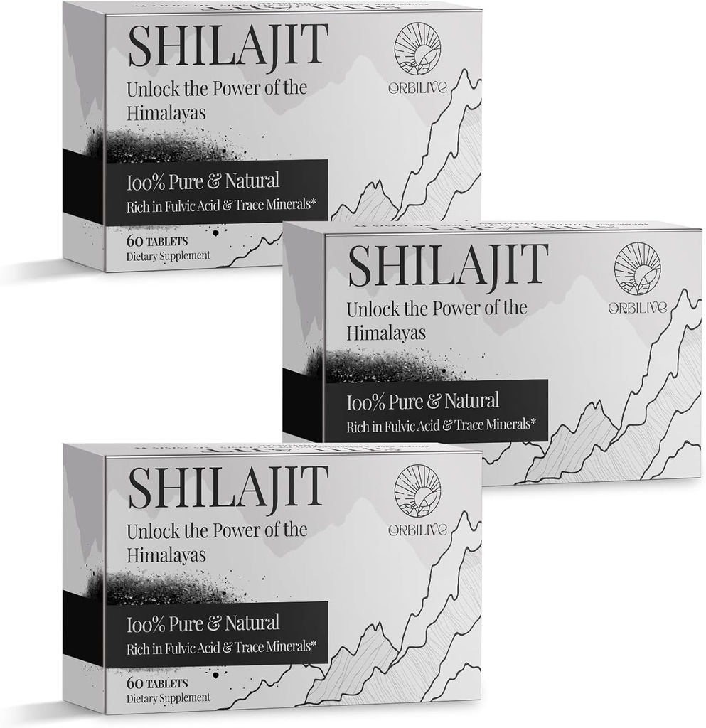 30.000 MG comprimidos Shilajit, 100% Shilajit puro, Himalaia orgânico, Shilajit para homens e mulheres ricos em ácido fulvico e 85+ Trace Minerals, Shilajit Suplemento para Energia e Sistema Imune, 180 Contagem