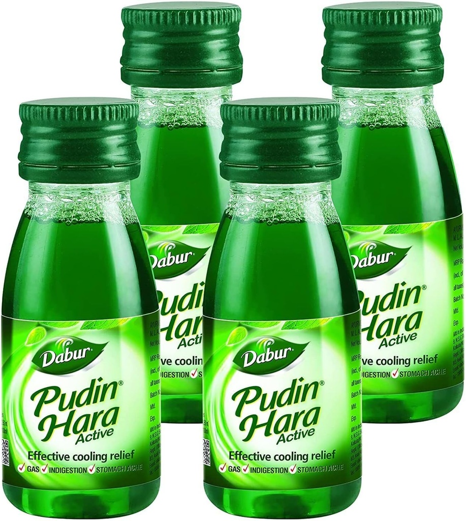Dabur Pudin Hara Active, 30 MI - Garrafa de animais de estimação (Pacote de 4)