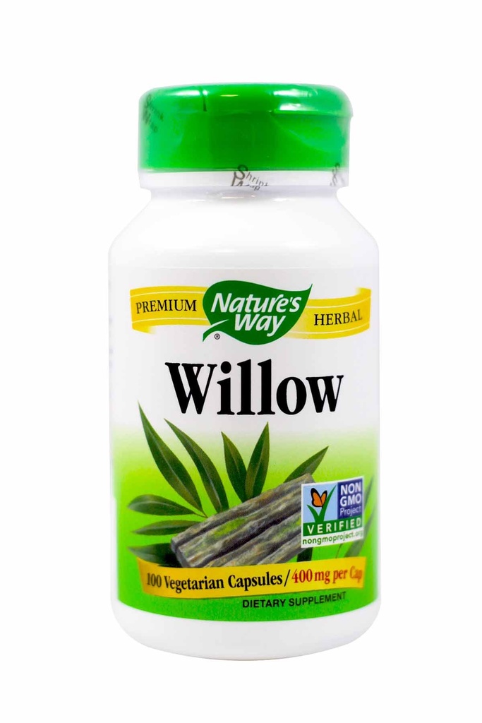 Via Natural Willow 100 Veg. Caps (Pacote de 2)