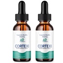 (2 Pack) Cortexi Ear Drops - Fórmula oficial - Cortexi Tinnitus Tratamento Cortexi Suporte auditivo Drops, Cortexi para zumbido nos ouvidos, Cortexi Supplement Drops Força máxima nova melhorada (2 oz)