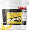 Ultimate Nutrition Muscle Juice, Weight Gain Drink Mix - Massa Gainer exercitar pó para homens e mulheres - Suplemento para crescimento muscular magro e apoio imunológico com 55g de proteína - banana, 10.45lb