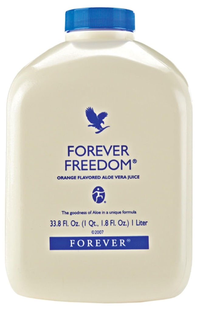 Viver para sempre - Liberdade para sempre - Aloe Vera Apoio conjunto com glucosamina e condroitina - sabor laranja - 33.8 fl oz (Pacote de 1)