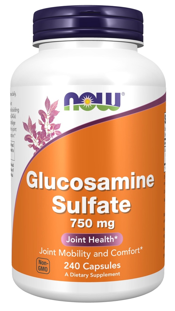 NOW Foods Supplements, Glucosamine Sulfate 750 mg, with UL Dietary Supplement Certification, 240 Veg Cápsulas