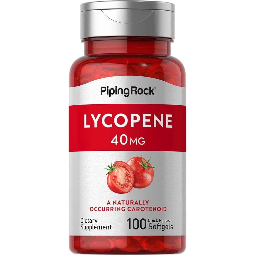 Piping Rock Lycopene Supplement .40mg .100 Softgels .