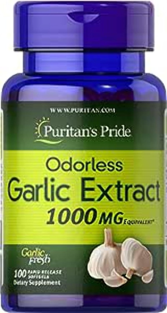 Puritan's Pride Alho 1000 Mg, 100 contagem total