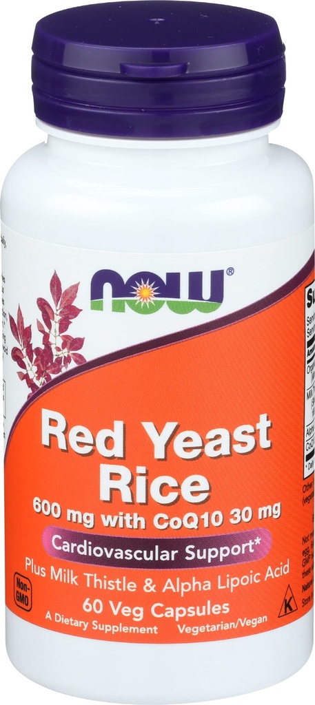 Agora Alimentos Red Yeast Rice600 Wcoq10 60v, 60 CT