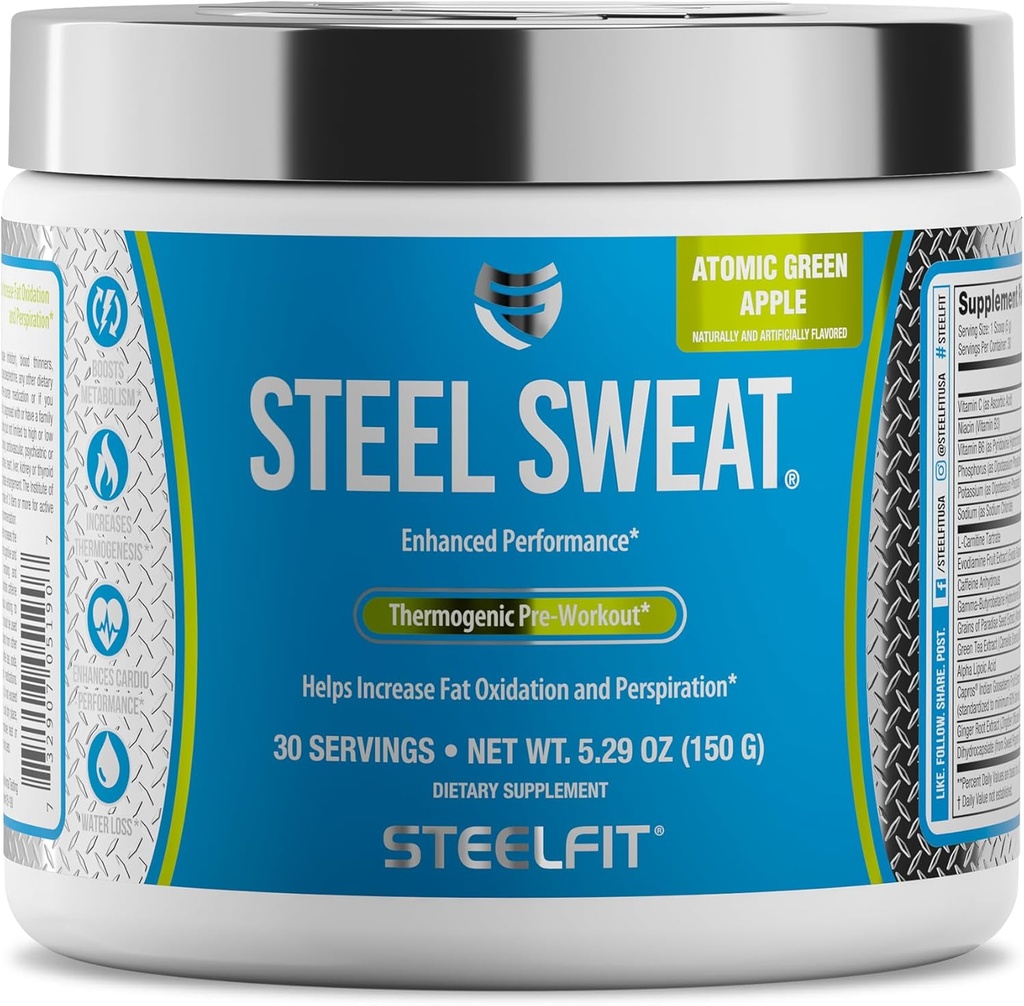 SteelFit Steel Sweat Fat-Burning Pré-treino