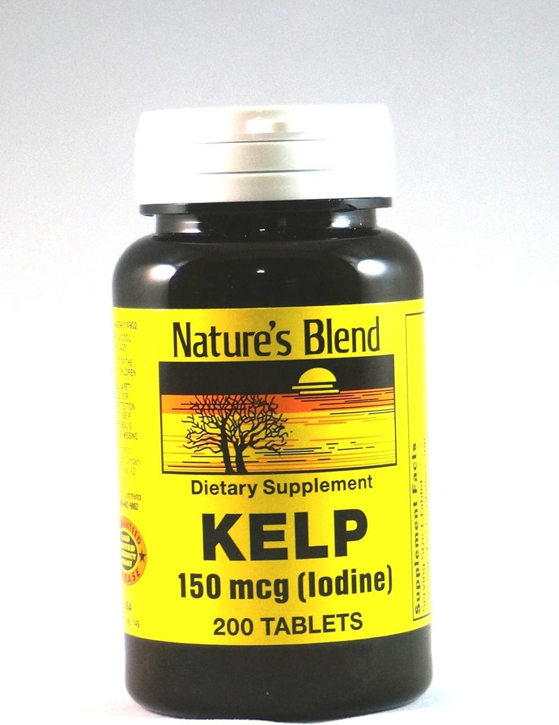 Mistura da natureza Kelp 150mcg (Iodo), 200 tab, (Pacote de 2)